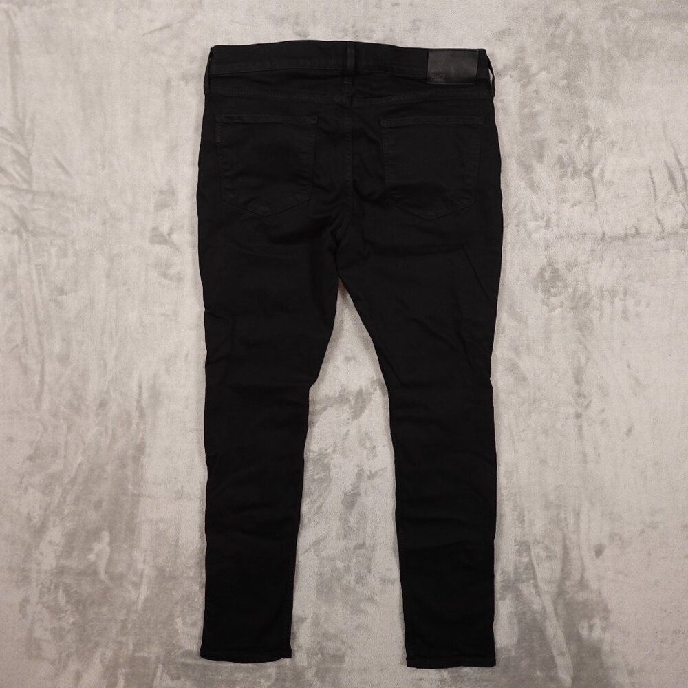PAIGE Jeans Lennox Slim Fit Men's Size 33 Black Shadow Made in USA - Picture 9 of 14